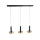 GLOBOSTAR® ZANE 60936 Κρεμαστό Φωτιστικό Design LED CCT 54W 6048lm 120° AC 220-240V IP20 - Εναλλαγή Φωτισμού μέσω Τηλεχειριστηρίου All In One Ψυχρό 6000k+Φυσικό 4500k+Θερμό 2700k Dimmable - Μ80 x Π15 x Υ20cm - Μαύρο & Χρυσό - 3 Χρόνια Εγγύηση GLOBOSTAR® ZANE 60936 Κρεμαστό Φωτιστικό Design LED CCT 54W 6048lm 120° AC 220-240V IP20 - Εναλλαγή Φωτισμού μέσω Τηλεχειριστηρίου All In One Ψυχρό 6000k+Φυσικό 4500k+Θερμό 2700k Dimmable - Μ80 x Π15 x Υ20cm - Μαύρο & Χρυσό - 3 Χρόνια Εγγύηση