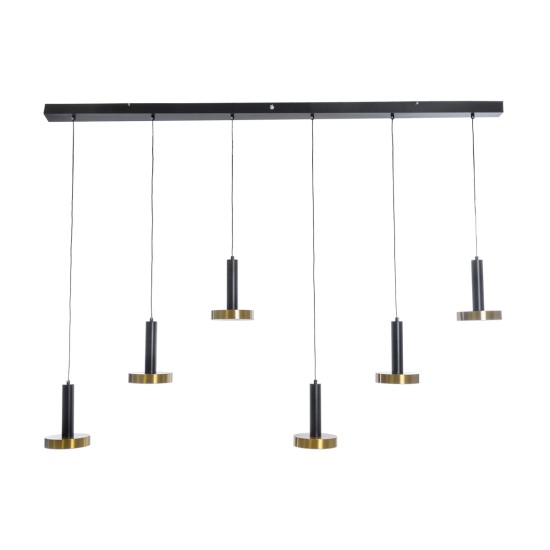 GLOBOSTAR® ZANE 60937 Κρεμαστό Φωτιστικό Design LED CCT 100W 11200lm 120° AC 220-240V IP20 - Εναλλαγή Φωτισμού μέσω Τηλεχειριστηρίου All In One Ψυχρό 6000k+Φυσικό 4500k+Θερμό 2700k Dimmable - Μ160 x Π15 x Υ20cm - Μαύρο & Χρυσό - 3 Χρόνια Εγγύηση GLOBOSTAR® ZANE 60937 Κρεμαστό Φωτιστικό Design LED CCT 100W 11200lm 120° AC 220-240V IP20 - Εναλλαγή Φωτισμού μέσω Τηλεχειριστηρίου All In One Ψυχρό 6000k+Φυσικό 4500k+Θερμό 2700k Dimmable - Μ160 x Π15 x Υ20cm - Μαύρο & Χρυσό - 3 Χρόνια Εγγύηση