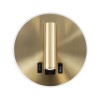 GloboStar® LADY-R 60940 Μοντέρνο Φωτιστικό Τοίχου - Απλίκα Ξενοδοχείου Bed Side LED 6W 600lm 36° & 360° AC 220-240V - Reading Light & Κρυφός Φωτισμός - Φορτιστής USB 3A - Φ15 x Υ7cm - Φυσικό Λευκό 4500K - Χρυσό Βούρτσας - 3 Χρόνια Εγγύηση