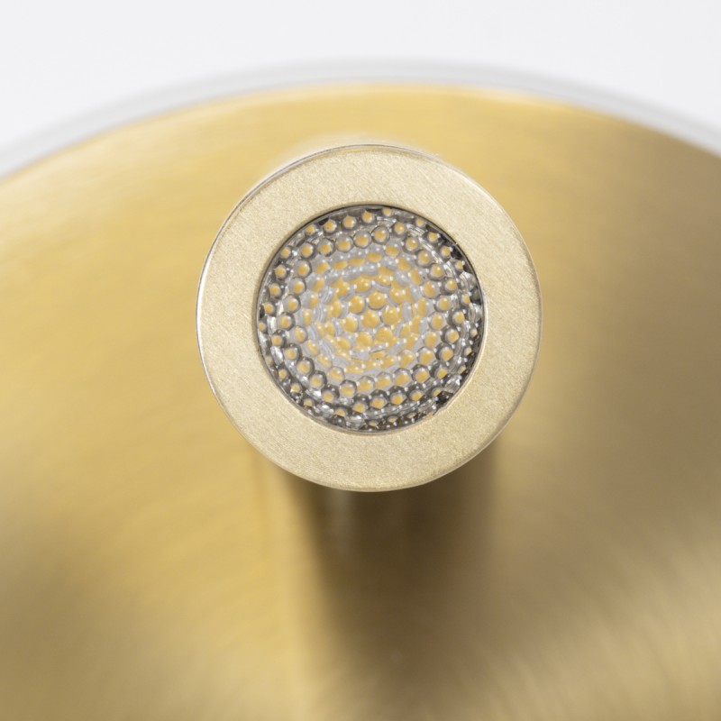 GloboStar® LADY-R 60940 Μοντέρνο Φωτιστικό Τοίχου - Απλίκα Ξενοδοχείου Bed Side LED 6W 600lm 36° & 360° AC 220-240V - Reading Light & Κρυφός Φωτισμός - Φορτιστής USB 3A - Φ15 x Υ7cm - Φυσικό Λευκό 4500K - Χρυσό Βούρτσας - 3 Χρόνια Εγγύηση