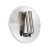 GloboStar® LADY-R 60941 Μοντέρνο Φωτιστικό Τοίχου - Απλίκα Ξενοδοχείου Bed Side LED 6W 600lm 36° & 360° AC 220-240V - Reading Light & Κρυφός Φωτισμός - Φορτιστής USB 3A - Φ15 x Υ7cm - Φυσικό Λευκό 4500K - Νίκελ Βούρτσας - 3 Χρόνια Εγγύηση