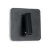 GLOBOSTAR® LADY-S 60942 Μοντέρνο Φωτιστικό Τοίχου - Απλίκα Ξενοδοχείου Reading Light με Φορτιστή USB 3A LED 6W 600lm 36° & 360° AC 220-240V IP20 Φυσικό Λευκό 4500K - Bridgelux COB Chip & TÜV SÜD Driver - Μαύρο Ματ - Μ15 x Π15 x Υ7cm - 3 Χρόνια Εγγ