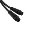 GLOBOSTAR® CONNECTOR 60954 2 Pin Καλώδιο/Επέκταση Τ 1 Μέτρου με Είσοδο 1 x Αρσενικό Βύσμα & Έξοδο 2 x Θηλυκά Βύσματα Αδιάβροχο IP68 - Μαύρο - Μ100 x Π3.7 x Υ1.4cm