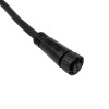 GLOBOSTAR® CONNECTOR 60954 2 Pin Καλώδιο/Επέκταση Τ 1 Μέτρου με Είσοδο 1 x Αρσενικό Βύσμα & Έξοδο 2 x Θηλυκά Βύσματα Αδιάβροχο IP68 - Μαύρο - Μ100 x Π3.7 x Υ1.4cm