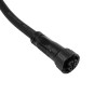 GLOBOSTAR® CONNECTOR 60957 5 Pin Καλώδιο/Επέκταση Τ 1 Μέτρου με Είσοδο 1 x Αρσενικό Βύσμα & Έξοδο 2 x Θηλυκά Βύσματα Αδιάβροχο IP68 - Μαύρο - Μ100 x Π52 x Υ2cm