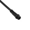 GLOBOSTAR® CONNECTOR 60958 5 Pin Καλώδιο/Επέκταση Ι 1 Μέτρου με Είσοδο 1 x Αρσενικό Βύσμα & Έξοδο 1 x Θηλυκό Βύσμα Αδιάβροχο IP68 - Μαύρο - Μ100 x Π1.6 x Υ1.6cm