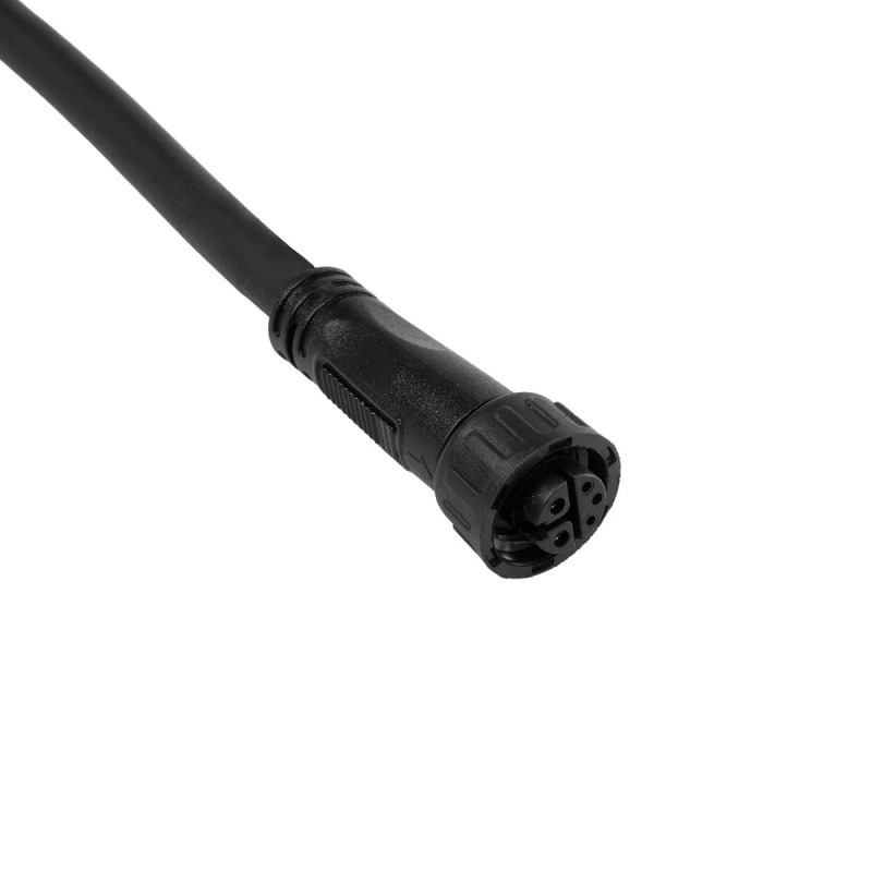 GLOBOSTAR® CONNECTOR 60958 5 Pin Καλώδιο/Επέκταση Ι 1 Μέτρου με Είσοδο 1 x Αρσενικό Βύσμα & Έξοδο 1 x Θηλυκό Βύσμα Αδιάβροχο IP68 - Μαύρο - Μ100 x Π1.6 x Υ1.6cm