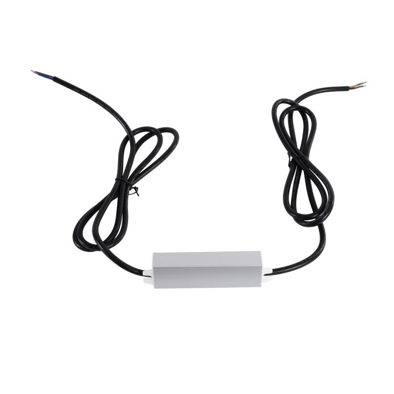 GloboStar® 60960 Αδιάβροχο Τροφοδοτικό SELV για Προϊόντα Φωτισμού LED 15W 0.625A - AC 220-240V σε DC 24V με 1.2m VDE Καλώδιο Παροχής & Εξόδου Τροφοδοσίας - Αδιάβροχο IP68 - M12 x W3 x H2cm  - 3 Χρόνια Εγγύηση