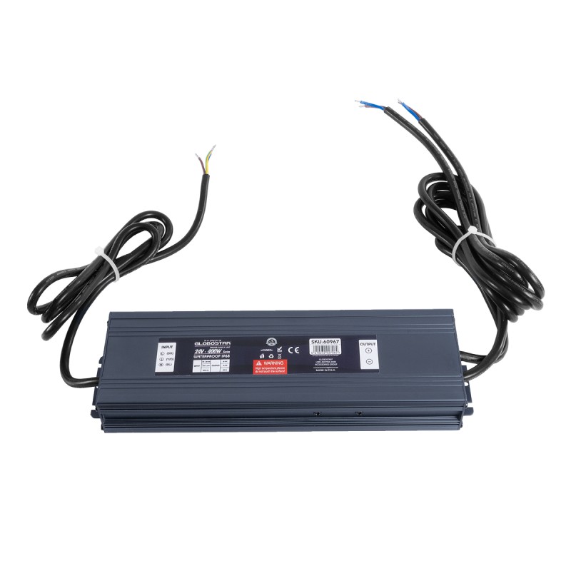 GloboStar® 60967 Αδιάβροχο Τροφοδοτικό SELV για Προϊόντα Φωτισμού LED 400W 16.67A - AC 220-240V σε DC 24V με 1.2m VDE Καλώδιο Παροχής & Εξόδου Τροφοδοσίας - Αδιάβροχο IP68 - M25.5 x W7.5 x H4cm  - 3 Χρόνια Εγγύηση