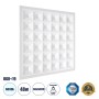 GLOBOSTAR® ZEUS 60968 Χωνευτό Panel Οροφής 60x60 με Anti Glare Reflector LED 48W 7440lm 120° CRI≥85Ra UGR<19 AC 220-240V IP20 Ψυχρό Λευκό 6000K - Lumileds SMD Chip & TÜV SÜD Driver - Λευκό Γαλακτερό - Μ60 x Π60 x Υ3.3cm / Q56 x 56cm - 5 Χρόνια Εγγύ