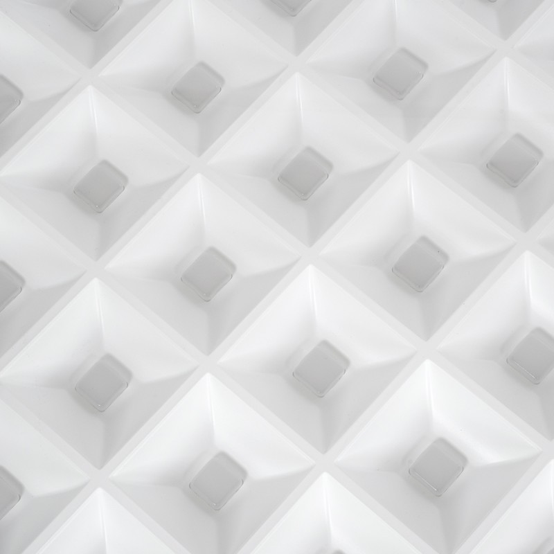 GloboStar® ZEUS 60969 Χωνευτό LED Panel 60x60cm 48W 7200lm 120° CRI≥86Ra UGR<19 Anti-Glare Shield Diffuser AC 220-240V IP44 Μ60 x Π60 x Υ3.3cm - Φυσικό Λευκό 4500K - Bridgelux High Lumen Chips - TÜV Certified Driver - 5 Years Warranty