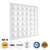 GloboStar® ZEUS 60970 Χωνευτό LED Panel 60x60cm 48W 6960lm 120° CRI≥86Ra UGR<19 Anti-Glare Shield Diffuser AC 220-240V IP44 Μ60 x Π60 x Υ3.3cm - Θερμό Λευκό 2700K - Bridgelux High Lumen Chips - TÜV Certified Driver - 5 Years Warranty