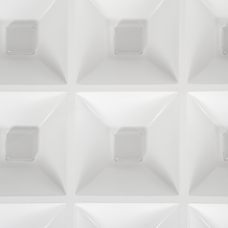 GloboStar® ZEUS 60971 Χωνευτό LED Panel 120x30cm 48W 7440lm 120° CRI≥86Ra UGR<19 Anti-Glare Shield Diffuser AC 220-240V IP44 Μ60 x Π60 x Υ3.3cm - Ψυχρό Λευκό 6000K - Bridgelux High Lumen Chips - TÜV Certified Driver - 5 Years Warranty