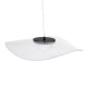 GloboStar® ACRYLICA 60974 Κρεμαστό Φωτιστικό Οροφής Design LED CCT 20W 2240lm 360° AC 220-240V - Εναλλαγή Φωτισμού μέσω Διακόπτη On/Off All In One Ψυχρό 6000k+Φυσικό 4500k+Θερμό 2700k Φ40cm - Μαύρο με Διάφανο Laser Designed Plexiglass - 3 Years Warranty