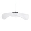 GloboStar® ACRYLICA 60975 Κρεμαστό Φωτιστικό Οροφής Design LED CCT 20W 2240lm 360° AC 220-240V - Εναλλαγή Φωτισμού μέσω Διακόπτη On/Off All In One Ψυχρό 6000k+Φυσικό 4500k+Θερμό 2700k Φ60cm - Μαύρο με Διάφανο Laser Designed Plexiglass - 3 Years Warranty