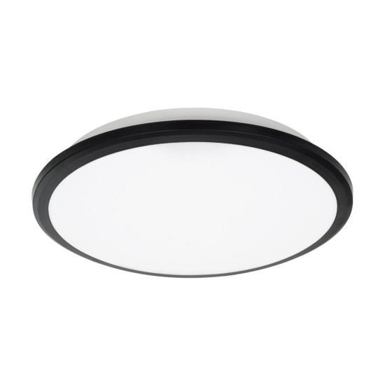 GloboStar® TUFFIN 60996 Πλαφονιέρα Οροφής LED 24W 2760lm 120° AC 220-240V Αδιάβροχη IP54 Φ30 x Υ6.5cm Ψυχρό Λευκό 6000K - Μαύρο - Bridgelux Chips - 3 Years Warranty GloboStar® TUFFIN 60996 Πλαφονιέρα Οροφής LED 24W 2760lm 120° AC 220-240V Αδιάβροχη IP54 Φ30 x Υ6.5cm Ψυχρό Λευκό 6000K - Μαύρο - Bridgelux Chips - 3 Years Warranty