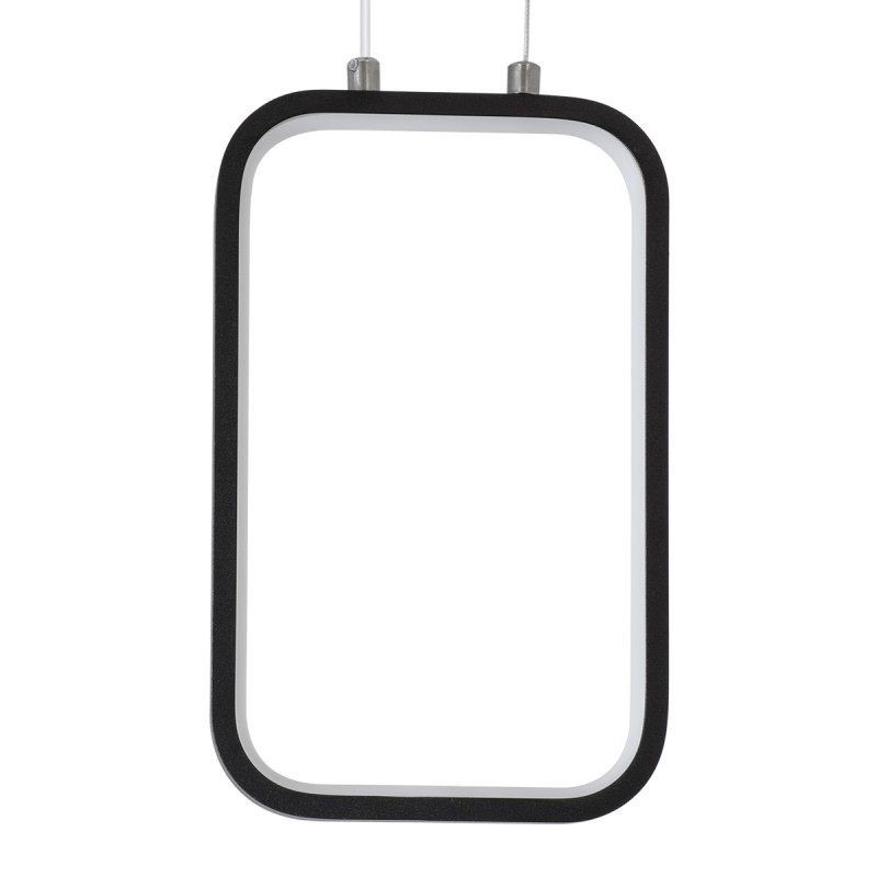 GloboStar® DEROBA 61298 Κρεμαστό Φωτιστικό Οροφής Linear Design LED CCT 12W 1320lm 360° AC 220-240V - Εναλλαγή Φωτισμού μέσω Διακόπτη On/Off All In One Ψυχρό 6000k+Φυσικό 4500k+Θερμό 2700k Μ16 x Π1.6 x Υ25.5cm - Μαύρο - 3 Years Warranty