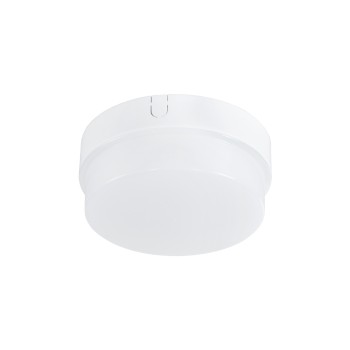GLOBOSTAR® REVANO 61012 Φωτιστικό Πλαφονιέρα Οροφής LED 12W 1140lm 180° AC 220-240V Αδιάβροχο IP54 Φυσικό Λευκό 4500K - Lumileds SMD Chip - Λευκό Γαλακτερό - Μ12 x Π12 x Υ4.5cm - 2 Χρόνια Εγγύηση