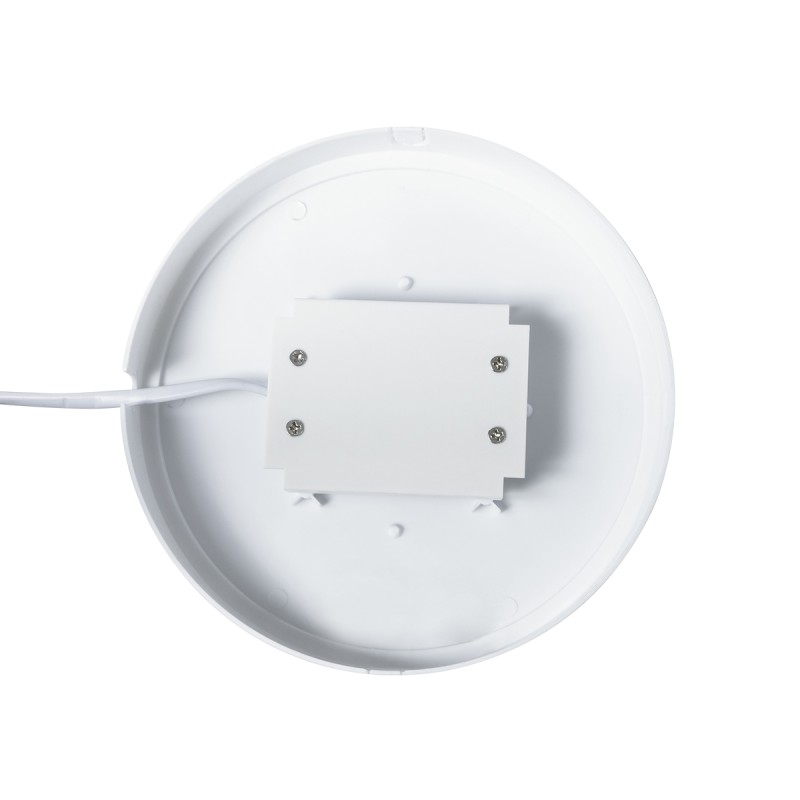 GloboStar® REVANO 61016 LED Πλαφονιέρα Οροφής Στρόγγυλη Φ17 15W 1350lm 180° AC 220-240V Αδιάβροχη IP54 Φ17 x Υ5cm Θερμό Λευκό 2700K - 2 Χρόνια Εγγύηση