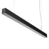 GloboStar® ORION 61030-S Γραμμικό Φωτιστικό Οροφής Linear LED CCT 72W 8600lm 120° AC 220-240V Μ120 x Π5.5 x Υ7cm - Εναλλαγή Φωτισμού μέσω Τηλεχειριστηρίου All In One Ψυχρό 6000k+Φυσικό 4500k+Θερμό 2700k Dimmable - Μαύρο - 3 Years Warranty