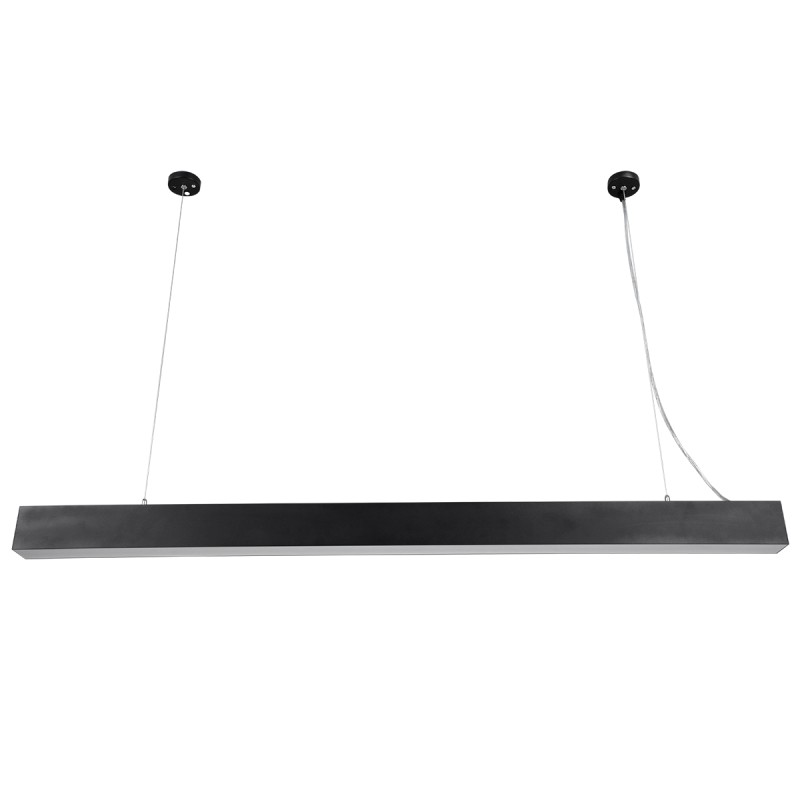 GloboStar® ORION 61030-S Γραμμικό Φωτιστικό Οροφής Linear LED CCT 72W 8600lm 120° AC 220-240V Μ120 x Π5.5 x Υ7cm - Εναλλαγή Φωτισμού μέσω Τηλεχειριστηρίου All In One Ψυχρό 6000k+Φυσικό 4500k+Θερμό 2700k Dimmable - Μαύρο - 3 Years Warranty