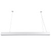 GloboStar® ORION 61031-S Γραμμικό Φωτιστικό Οροφής Linear LED CCT 72W 8600lm 120° AC 220-240V Μ120 x Π5.5 x Υ7cm - Εναλλαγή Φωτισμού μέσω Τηλεχειριστηρίου All In One Ψυχρό 6000k+Φυσικό 4500k+Θερμό 2700k Dimmable - Λευκό - 3 Years Warranty