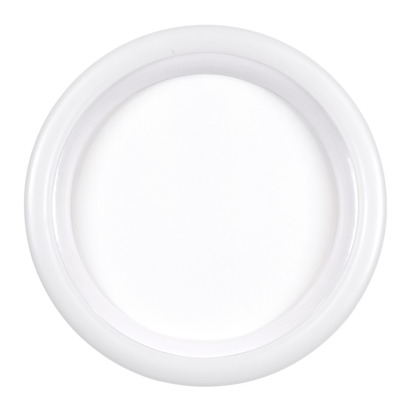 GloboStar® ARIANA 61035 Πλαφονιέρα Οροφής Κύκλος LED CCT 55W 6376lm 120° AC 220-240V - Εναλλαγή Φωτισμού μέσω Τηλεχειριστηρίου All In One Ψυχρό Λευκό 6000k+Φυσικό Λευκό 4500k+Θερμό Λευκό 2700k Dimmable Φ48cm - Λευκό - 3 Years Warranty