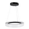 GloboStar® ARIANA 61037 Κρεμαστή Πλαφονιέρα Οροφής Κύκλος LED CCT 55W 6376lm 120° AC 220-240V - Εναλλαγή Φωτισμού μέσω Τηλεχειριστηρίου All In One Ψυχρό Λευκό 6000k+Φυσικό Λευκό 4500k+Θερμό Λευκό 2700k Dimmable Φ48cm - Μαύρο - 3 Years Warranty