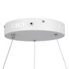GloboStar® ARIANA 61038 Κρεμαστή Πλαφονιέρα Οροφής Κύκλος LED CCT 55W 6376lm 120° AC 220-240V - Εναλλαγή Φωτισμού μέσω Τηλεχειριστηρίου All In One Ψυχρό Λευκό 6000k+Φυσικό Λευκό 4500k+Θερμό Λευκό 2700k Dimmable Φ48cm - Λευκό - 3 Years Warranty