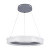 GloboStar® ARIANA 61039 Κρεμαστή Πλαφονιέρα Οροφής Κύκλος LED CCT 55W 6376lm 120° AC 220-240V - Εναλλαγή Φωτισμού μέσω Τηλεχειριστηρίου All In One Ψυχρό Λευκό 6000k+Φυσικό Λευκό 4500k+Θερμό Λευκό 2700k Dimmable Φ48cm - Ανθρακί - 3 Years Warrant