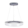 GloboStar® ARIANA 61039 Κρεμαστή Πλαφονιέρα Οροφής Κύκλος LED CCT 55W 6376lm 120° AC 220-240V - Εναλλαγή Φωτισμού μέσω Τηλεχειριστηρίου All In One Ψυχρό Λευκό 6000k+Φυσικό Λευκό 4500k+Θερμό Λευκό 2700k Dimmable Φ48cm - Ανθρακί - 3 Years Warrant
