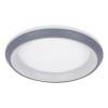 GloboStar® MELINA 61042 Πλαφονιέρα Οροφής Κύκλος LED CCT 55W 6376lm 120° AC 220-240V - Εναλλαγή Φωτισμού μέσω Τηλεχειριστηρίου All In One Ψυχρό Λευκό 6000k+Φυσικό Λευκό 4500k+Θερμό Λευκό 2700k Dimmable Φ48cm - Ανθρακί - 3 Years Warranty