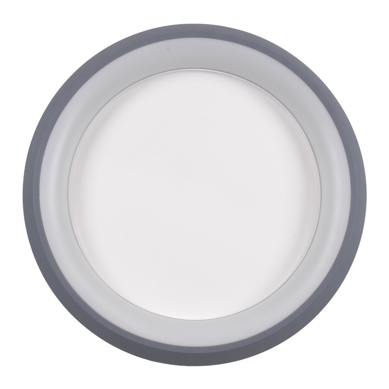 GloboStar® MELINA 61042 Πλαφονιέρα Οροφής Κύκλος LED CCT 55W 6376lm 120° AC 220-240V - Εναλλαγή Φωτισμού μέσω Τηλεχειριστηρίου All In One Ψυχρό Λευκό 6000k+Φυσικό Λευκό 4500k+Θερμό Λευκό 2700k Dimmable Φ48cm - Ανθρακί - 3 Years Warranty