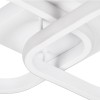 GloboStar® NORA 61062 Φωτιστικό Οροφής Design LED CCT 22W 2640lm 300° AC 220-240V - Εναλλαγή Φωτισμού μέσω Διακόπτη On/Off All In One Ψυχρό 6000k+Φυσικό 4500k+Θερμό 2700k Μ40 x Π24 x Υ7cm - Λευκό