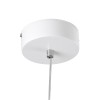 GloboStar® ROSE 61065 Κρεμαστό Φωτιστικό Οροφής Design LED CCT 22W 2640lm 300° AC 220-240V - Εναλλαγή Φωτισμού μέσω Διακόπτη On/Off All In One Ψυχρό 6000k+Φυσικό 4500k+Θερμό 2700k Μ24 x Π22 x Υ24cm - Λευκό