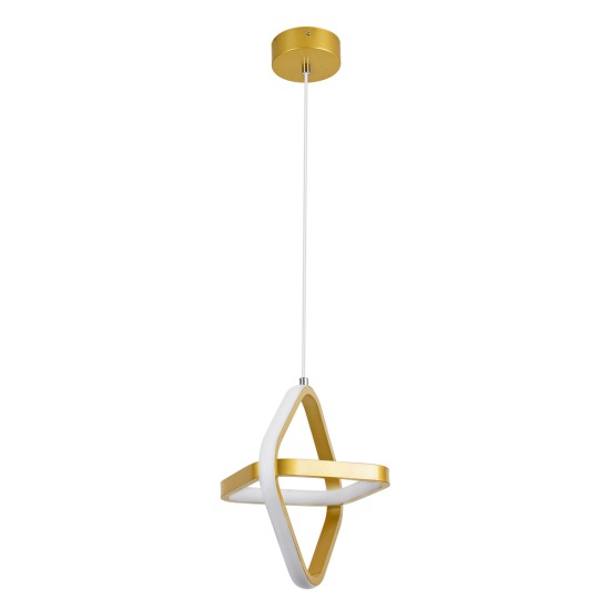 GloboStar® ROSE 61066 Κρεμαστό Φωτιστικό Οροφής Design LED CCT 22W 2640lm 300° AC 220-240V - Εναλλαγή Φωτισμού μέσω Διακόπτη On/Off All In One Ψυχρό 6000k+Φυσικό 4500k+Θερμό 2700k Μ24 x Π22 x Υ24cm - Χρυσό Βούρτσας GloboStar® ROSE 61066 Κρεμαστό Φωτιστικό Οροφής Design LED CCT 22W 2640lm 300° AC 220-240V - Εναλλαγή Φωτισμού μέσω Διακόπτη On/Off All In One Ψυχρό 6000k+Φυσικό 4500k+Θερμό 2700k Μ24 x Π22 x Υ24cm - Χρυσό Βούρτσας