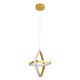 GloboStar® ROSE 61066 Κρεμαστό Φωτιστικό Οροφής Design LED CCT 22W 2640lm 300° AC 220-240V - Εναλλαγή Φωτισμού μέσω Διακόπτη On/Off All In One Ψυχρό 6000k+Φυσικό 4500k+Θερμό 2700k Μ24 x Π22 x Υ24cm - Χρυσό Βούρτσας GloboStar® ROSE 61066 Κρεμαστό Φωτιστικό Οροφής Design LED CCT 22W 2640lm 300° AC 220-240V - Εναλλαγή Φωτισμού μέσω Διακόπτη On/Off All In One Ψυχρό 6000k+Φυσικό 4500k+Θερμό 2700k Μ24 x Π22 x Υ24cm - Χρυσό Βούρτσας