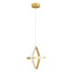 GloboStar® ROSE 61066 Κρεμαστό Φωτιστικό Οροφής Design LED CCT 22W 2640lm 300° AC 220-240V - Εναλλαγή Φωτισμού μέσω Διακόπτη On/Off All In One Ψυχρό 6000k+Φυσικό 4500k+Θερμό 2700k Μ24 x Π22 x Υ24cm - Χρυσό Βούρτσας GloboStar® ROSE 61066 Κρεμαστό Φωτιστικό Οροφής Design LED CCT 22W 2640lm 300° AC 220-240V - Εναλλαγή Φωτισμού μέσω Διακόπτη On/Off All In One Ψυχρό 6000k+Φυσικό 4500k+Θερμό 2700k Μ24 x Π22 x Υ24cm - Χρυσό Βούρτσας