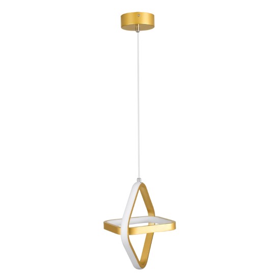 GloboStar® ROSE 61066 Κρεμαστό Φωτιστικό Οροφής Design LED CCT 22W 2640lm 300° AC 220-240V - Εναλλαγή Φωτισμού μέσω Διακόπτη On/Off All In One Ψυχρό 6000k+Φυσικό 4500k+Θερμό 2700k Μ24 x Π22 x Υ24cm - Χρυσό Βούρτσας GloboStar® ROSE 61066 Κρεμαστό Φωτιστικό Οροφής Design LED CCT 22W 2640lm 300° AC 220-240V - Εναλλαγή Φωτισμού μέσω Διακόπτη On/Off All In One Ψυχρό 6000k+Φυσικό 4500k+Θερμό 2700k Μ24 x Π22 x Υ24cm - Χρυσό Βούρτσας
