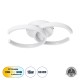 GLOBOSTAR® EVA 61068 Μοντέρνο Φωτιστικό Οροφής LED 16W 1920lm 300° AC 220-240V IP20 Ρυθμιζόμενο Λευκό CCT με On/Off 2700K/4500K/6000K - Lumileds SMD Chip - Λευκό Ματ - Μ33 x Π21 x Υ7cm - 3 Χρόνια Εγγύηση GloboStar® EVA 61068 Φωτιστικό Οροφής Design LED CCT 16W 1920lm 300° AC 220-240V - Εναλλαγή Φωτισμού μέσω Διακόπτη On/Off All In One Ψυχρό 6000k+Φυσικό 4500k+Θερμό 2700k Μ33 x Π21 x Υ7cm - Λευκό