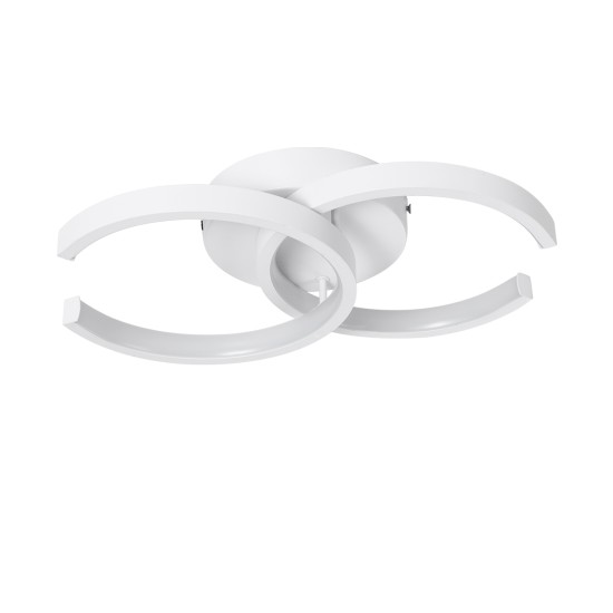 GLOBOSTAR® EVA 61068 Μοντέρνο Φωτιστικό Οροφής LED 16W 1920lm 300° AC 220-240V IP20 Ρυθμιζόμενο Λευκό CCT με On/Off 2700K/4500K/6000K - Lumileds SMD Chip - Λευκό Ματ - Μ33 x Π21 x Υ7cm - 3 Χρόνια Εγγύηση GloboStar® EVA 61068 Φωτιστικό Οροφής Design LED CCT 16W 1920lm 300° AC 220-240V - Εναλλαγή Φωτισμού μέσω Διακόπτη On/Off All In One Ψυχρό 6000k+Φυσικό 4500k+Θερμό 2700k Μ33 x Π21 x Υ7cm - Λευκό