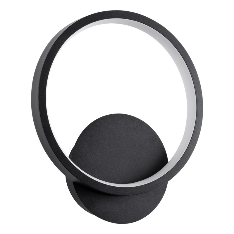 GloboStar® TED 61070 Φωτιστικό Τοίχου - Απλίκα Design LED CCT 9W 1080lm 300° AC 220-240V - Εναλλαγή Φωτισμού μέσω Διακόπτη On/Off All In One Ψυχρό 6000k+Φυσικό 4500k+Θερμό 2700k Μ20 x Π5.5 x Υ23cm - Μαύρο