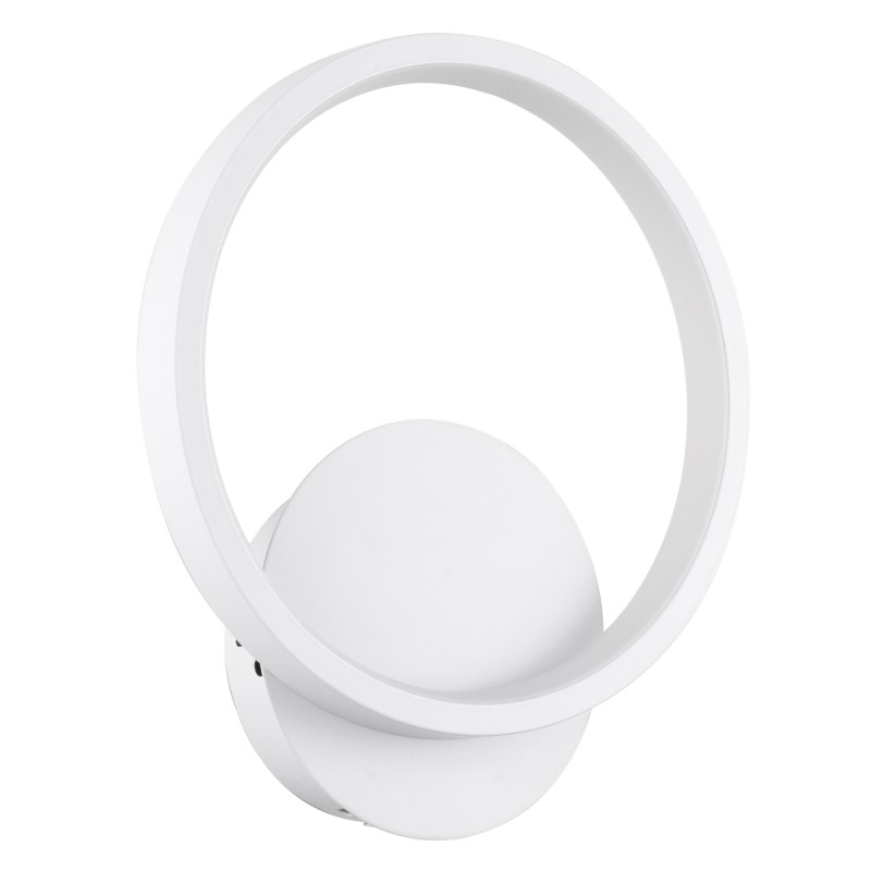 GloboStar® TED 61071 Φωτιστικό Τοίχου - Απλίκα Design LED CCT 9W 1080lm 300° AC 220-240V - Εναλλαγή Φωτισμού μέσω Διακόπτη On/Off All In One Ψυχρό 6000k+Φυσικό 4500k+Θερμό 2700k Μ20 x Π5.5 x Υ23cm - Λευκό