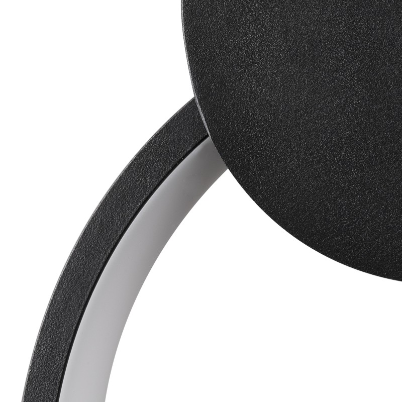 GloboStar® CYCLOS 61073 Κρεμαστό Φωτιστικό Οροφής Design LED CCT 9W 1080lm 300° AC 220-240V - Εναλλαγή Φωτισμού μέσω Διακόπτη On/Off All In One Ψυχρό 6000k+Φυσικό 4500k+Θερμό 2700k Μ21 x Π2.3 x Υ26.5cm - Μαύρο