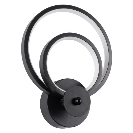GLOBOSTAR® FREDDIE 61076 Μοντέρνο Φωτιστικό Τοίχου - Απλίκα LED 15W 1800lm 300° AC 220-240V IP20 Ρυθμιζόμενο Λευκό CCT με On/Off 2700K/4500K/6000K - Lumileds SMD Chip - Μαύρο Ματ - Μ20 x Π7.5 x Υ25cm - 3 Χρόνια Εγγύηση GloboStar® FREDDIE 61076 Φωτιστικό Τοίχου - Απλίκα Design LED CCT 15W 1800lm 300° AC 220-240V - Εναλλαγή Φωτισμού μέσω Διακόπτη On/Off All In One Ψυχρό 6000k+Φυσικό 4500k+Θερμό 2700k Μ20 x Π7.5 x Υ25cm - Μαύρο