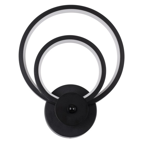 GLOBOSTAR® FREDDIE 61076 Μοντέρνο Φωτιστικό Τοίχου - Απλίκα LED 15W 1800lm 300° AC 220-240V IP20 Ρυθμιζόμενο Λευκό CCT με On/Off 2700K/4500K/6000K - Lumileds SMD Chip - Μαύρο Ματ - Μ20 x Π7.5 x Υ25cm - 3 Χρόνια Εγγύηση GloboStar® FREDDIE 61076 Φωτιστικό Τοίχου - Απλίκα Design LED CCT 15W 1800lm 300° AC 220-240V - Εναλλαγή Φωτισμού μέσω Διακόπτη On/Off All In One Ψυχρό 6000k+Φυσικό 4500k+Θερμό 2700k Μ20 x Π7.5 x Υ25cm - Μαύρο