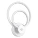 GloboStar® FREDDIE 61077 Φωτιστικό Τοίχου - Απλίκα Design LED CCT 15W 1800lm 300° AC 220-240V - Εναλλαγή Φωτισμού μέσω Διακόπτη On/Off All In One Ψυχρό 6000k+Φυσικό 4500k+Θερμό 2700k Μ20 x Π7.5 x Υ25cm - Λευκό