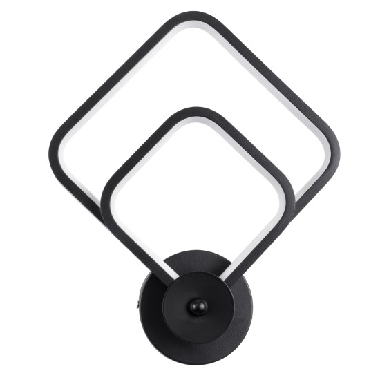 GLOBOSTAR® ANNA 61085 Μοντέρνο Φωτιστικό Τοίχου - Απλίκα LED 15W 1800lm 300° AC 220-240V IP20 Ρυθμιζόμενο Λευκό CCT με On/Off 2700K/4500K/6000K - Lumileds SMD Chip - Μαύρο Ματ - Μ25 x Π8 x Υ30cm - 3 Χρόνια Εγγύηση GloboStar® ANNA 61085 Φωτιστικό Τοίχου - Απλίκα Design LED CCT 15W 1800lm 300° AC 220-240V - Εναλλαγή Φωτισμού μέσω Διακόπτη On/Off All In One Ψυχρό 6000k+Φυσικό 4500k+Θερμό 2700k Μ25 x Π8 x Υ30cm - Μαύρο