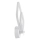 GloboStar® ANNA 61086 Φωτιστικό Τοίχου - Απλίκα Design LED CCT 15W 1800lm 300° AC 220-240V - Εναλλαγή Φωτισμού μέσω Διακόπτη On/Off All In One Ψυχρό 6000k+Φυσικό 4500k+Θερμό 2700k Μ25 x Π8 x Υ30cm - Λευκό