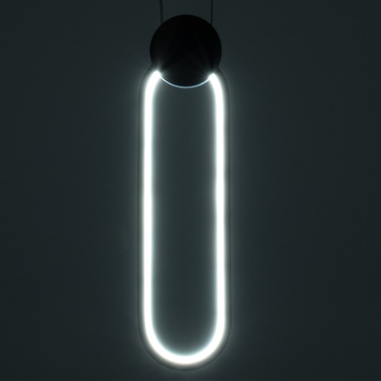 GloboStar® ILDI 61090 Κρεμαστό Φωτιστικό Οροφής Design LED CCT 12W 1440lm 300° AC 220-240V - Εναλλαγή Φωτισμού μέσω Διακόπτη On/Off All In One Ψυχρό 6000k+Φυσικό 4500k+Θερμό 2700k Μ10 x Π2.3 x Υ38cm - Χρυσό Βούρτσας